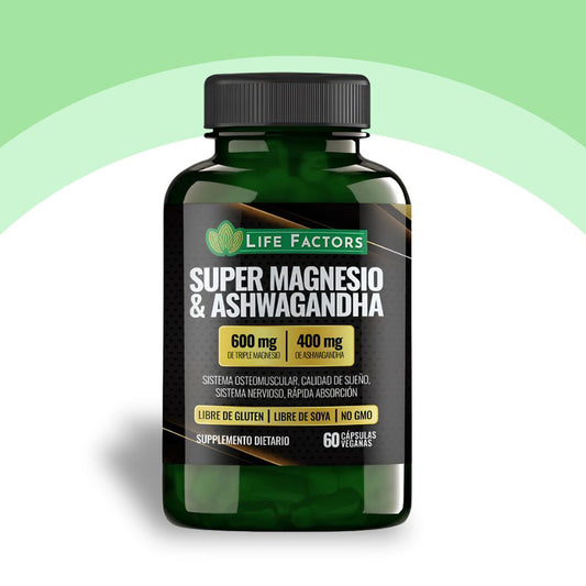 Super Magnesio + Ashwagandha® | Calma el estrés y recupera tu energía